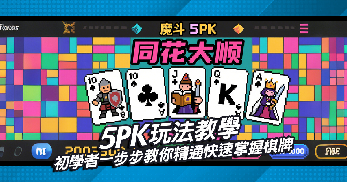 一步步教你精通！初學者快速掌握棋牌5PK玩法教學
